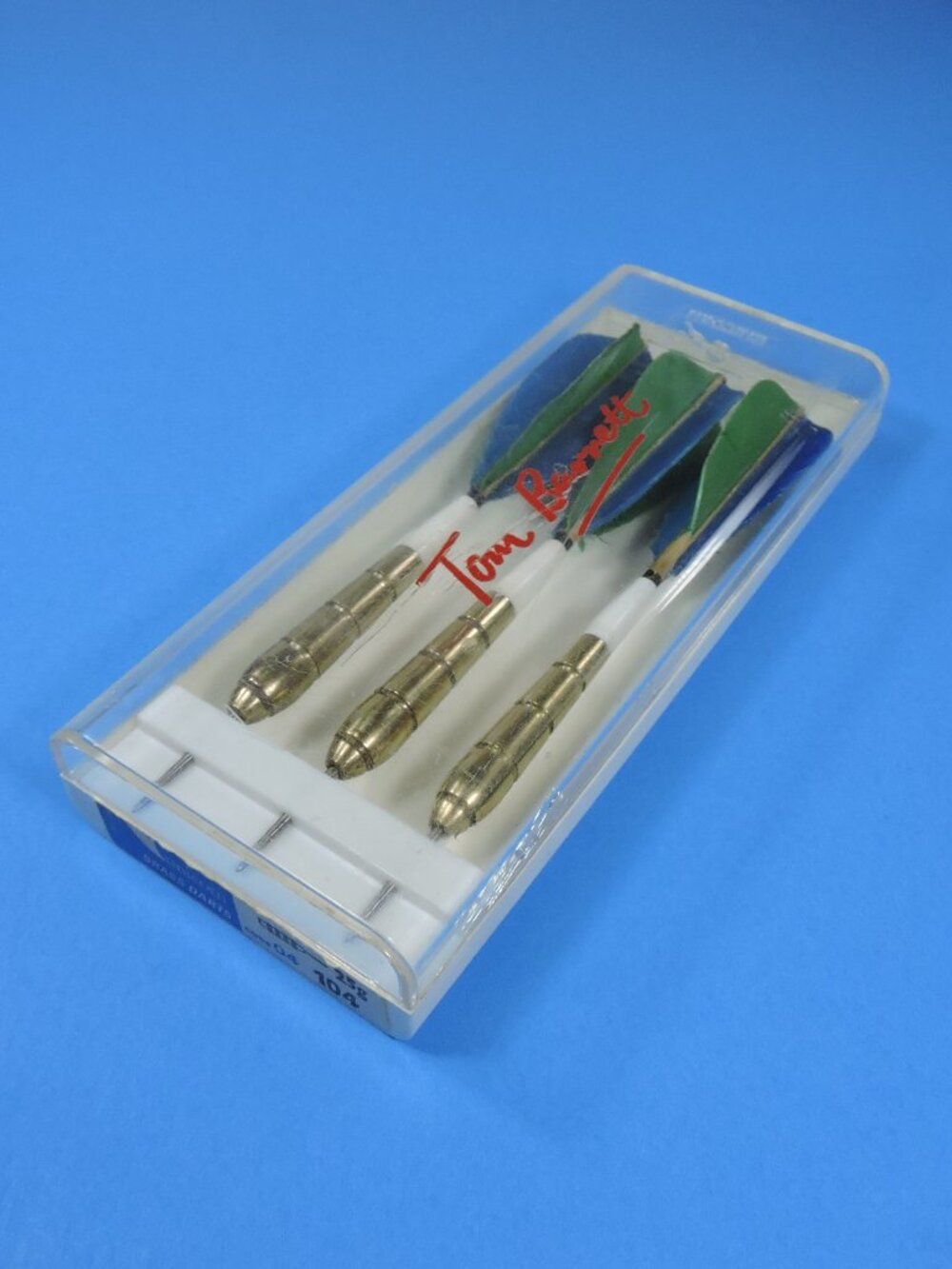 Vintage Unicorn Set Of 3 Brass Darts In Case - 1970 era England "Tom Barrett"